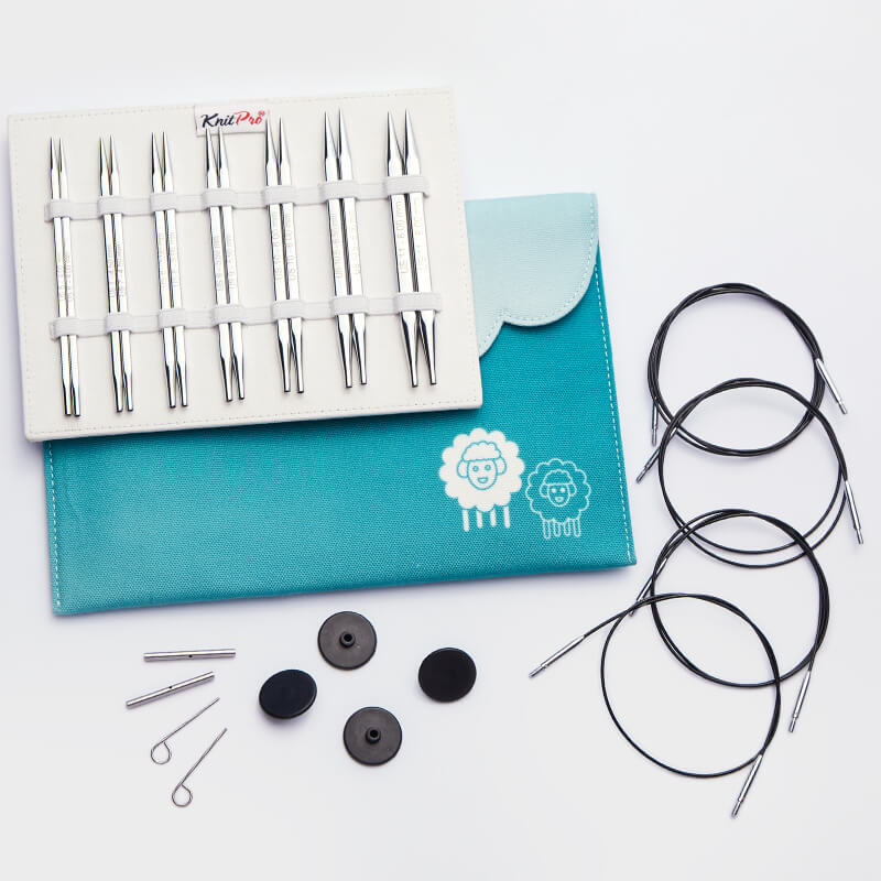 Cubics Interchangeable Circular Needle Set - Deluxe, Knitting Needles