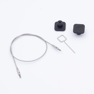 KnitPro Petite Clear Nylon Coated Stainless Steel Fixed Cables
